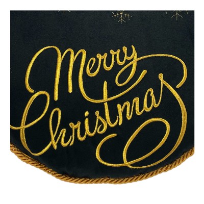 Poduszka Haftowana Dekoracyjna Bombka Śr. 40cm - Różne Kolory Tkanin 4