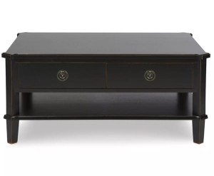 Stolik Kawowy Drewniany Henshaw Laura Ashley Czarny 100x70x45,5cm