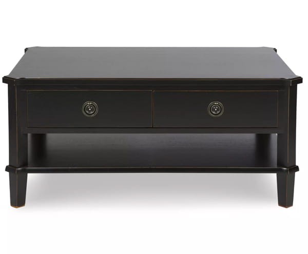 Stolik Kawowy Drewniany Henshaw Laura Ashley Czarny 100x70x45,5cm