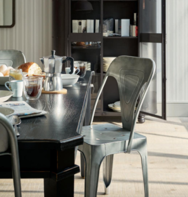 Stół Drewniany Rozkładany Henshaw Laura Ashley Czarny 174/224x114x75cm 6