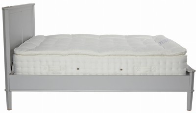 Łóżko Drewniane Henshaw Laura Ashley King Jasnoszare 214x163,5x110cm 5