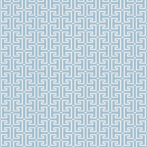 Tapeta Thibaut Anna French T-SQUARE, jasnoniebieska, z abstrakcyjnym, geometrycznym wzorem. Gładka, teksturowana, idealna do aranżacji wnętrz. Ujęcie frontalne, pełna szerokość, jednolite tło.