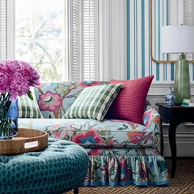 Tapeta Thibaut Anna French INDIENNE JACOBEAN Szary, Beżowy 4