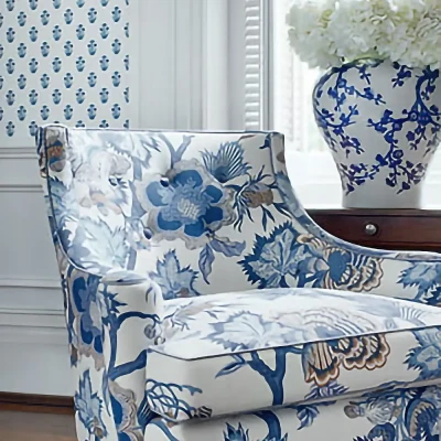 Tapeta Thibaut Anna French INDIENNE JACOBEAN Szary, Beżowy 11