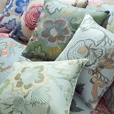 Tapeta Thibaut Anna French INDIENNE JACOBEAN Szary, Beżowy 10