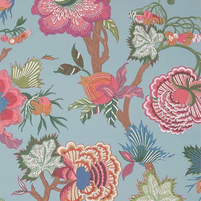 Tapeta Thibaut Anna French INDIENNE JACOBEAN Różowy, Zielony 2