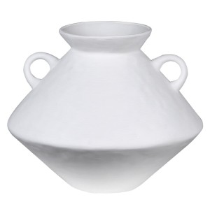 Designerski Wazon Bulbous Biały Wys.24cm