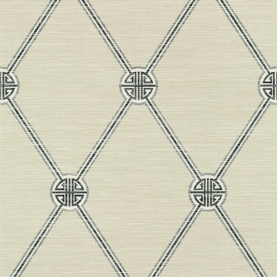 Tapeta Thibaut Anna French TURNBERRY TRELLIS Czarny, Beżowy 2