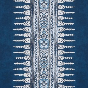 Tapeta Thibaut Anna French JAVANESE STRIPE Granatowy