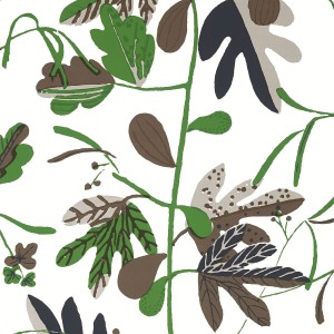 Tapeta Thibaut Anna French MATISSE LEAF Czarny, Zielony
