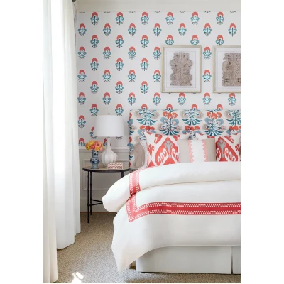 Tapeta Thibaut Anna French TYBEE BUD Czarny, Zielony 3