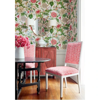 Tapeta Thibaut Anna French HILL GARDEN Zielony, Różowy 3