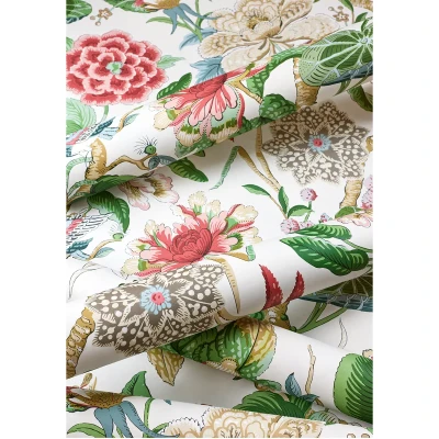 Tapeta Thibaut Anna French HILL GARDEN Zielony, Różowy 5