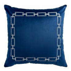 Poduszka Haftowana Dekoracyjna Chain - Różne Kolory Tkanin