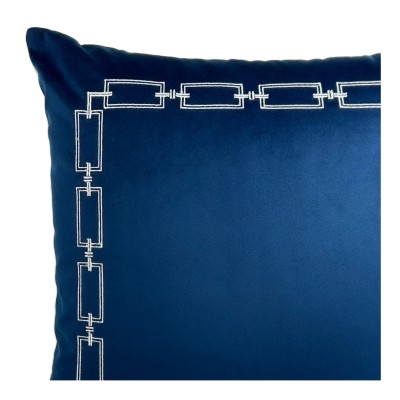 Poduszka Haftowana Dekoracyjna Chain - Różne Kolory Tkanin 3