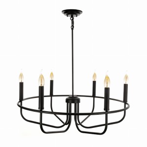 Stylowa Duża Lampa Sufitowa Lora Czarna