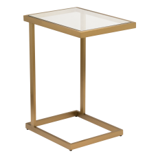 Kompaktowy Stolik Pomocniczy Nottura Mosiądz 48x35x63cm