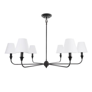 Efektowny Żyrandol Cheel Czarny Śr. 90cm