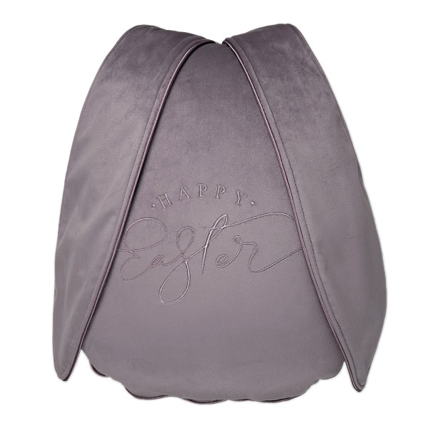 Poduszka Haftowana Dekoracyjna Velvet Zajączek Wielkanocny - Różne Kolory Tkanin