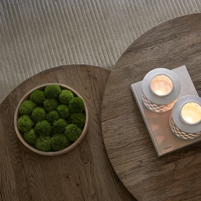 Zestaw Okrągłych Stolików Kawowych  Astoria Riviera Maison 8