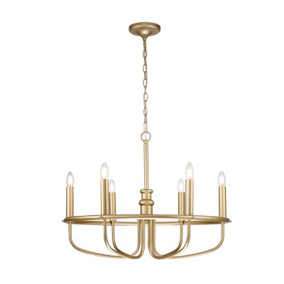 Stylowy Żyrandol Sorrento II Naturalny Mosiądz