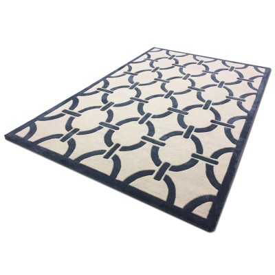 Dywan Art Deco Czarny, Beż - Różne Rozmiary 4