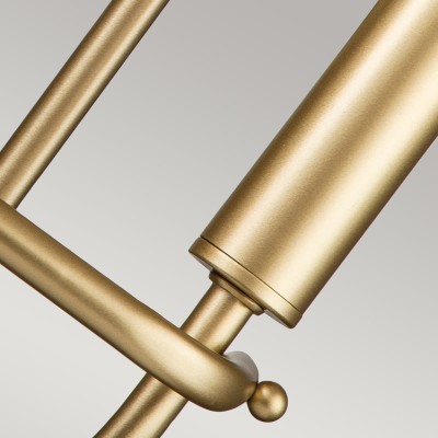 Klasyczny Kinkiet Ścienny Sorrento Naturalny Mosiądz 6