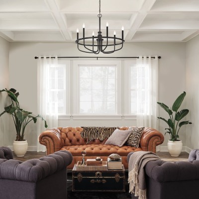 Stylowy Żyrandol Sorrento II Czarny 8