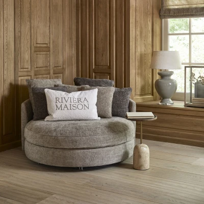 Stolik Pomocniczy z Trawertynu Malibu Riviera Maison 35x35x55cm 4