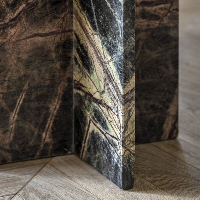 Marmurowy Stolik Pomocniczy Marble Ember 40x40x50cm 3