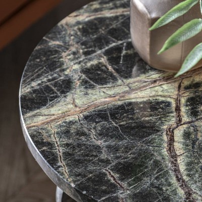 Marmurowy Stolik Pomocniczy Marble Ember 40x40x50cm 4