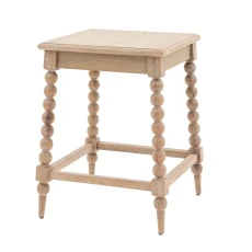 Klasyczny Dębowy Stolik Pomocniczy Tunnise 45x45x59cm