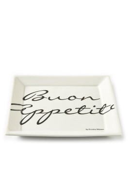 Talerz Riviera Maison Buon Appetito Square 22x22x2cm 5