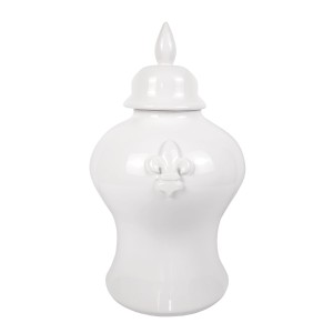 Waza Amfora Ceramiczna Lily Biała Wys. 52cm