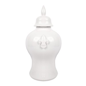 Waza Amfora Ceramiczna Lily Biała Wys. 41cm