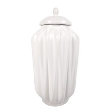 Waza Amfora Ceramiczna Origami Biała Wys. 52cm