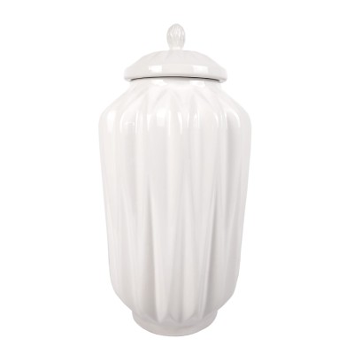 Waza Amfora Ceramiczna Origami Biała Wys. 52cm 2