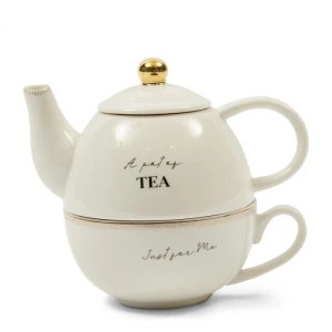 Czajniczek z Filiżanką  do Herbaty RM Elegant Tea for One Riviera Maison