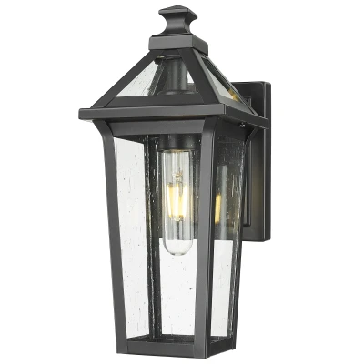 Designerski Kinkiet Zewnętrzny Fiorente Czarny 18x14x33cm 2