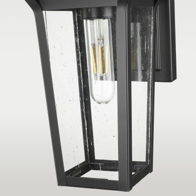 Designerski Kinkiet Zewnętrzny Fiorente Czarny 18x14x33cm 4