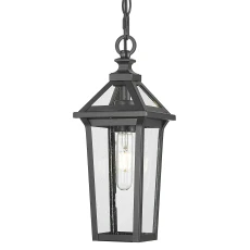 Lampa Zewnętrzna Wisząca Fiorente Czarna Wys. 37cm
