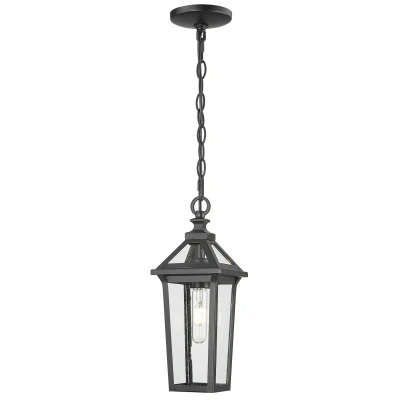 Lampa Zewnętrzna Wisząca Fiorente Czarna Wys. 37cm 5