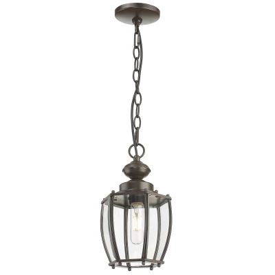 Lampa Wisząca Zewnętrzna Calda Brązowa 18x18x31cm 3