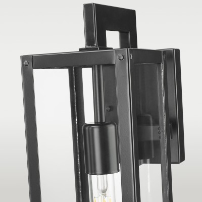 Minimalistyczny Kinkiet Zewnętrzny Terra Czarny  20x13x46cm 4