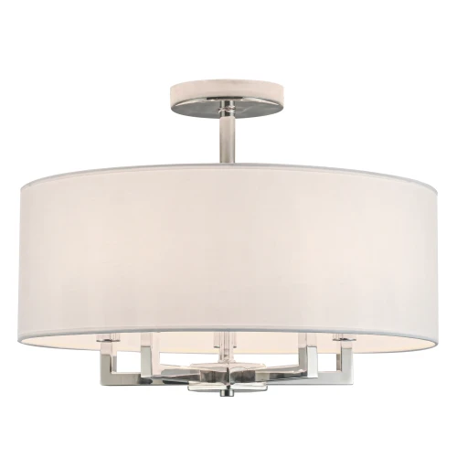 Elegancki Plafon Lille Srebrny 50x38cm