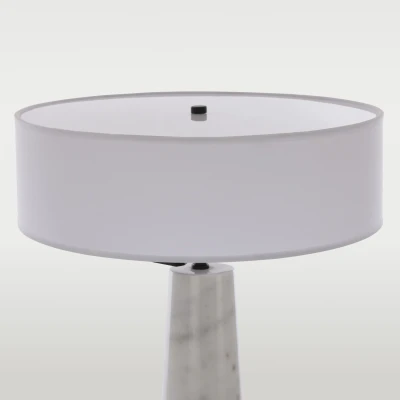 Lampa Stołowa Bow Czarny, Mosiądz, Marmur 40x40x64cm 5