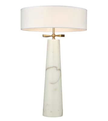Lampa Stołowa Bow Mosiądz, Marmur 40x40x64cm 2