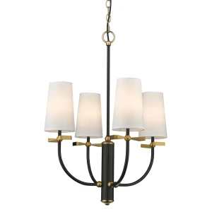 Stylowa Lampa Sufitowa Bow Mosiądz, Czerń 53x53x184cm