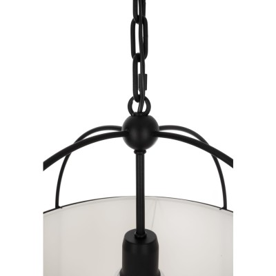 Stylowa Lampa Sufitowa  Optima Czarna  40x40x100cm 4