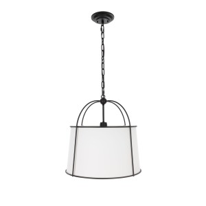 Stylowa Lampa Sufitowa  Optima Czarna  40x40x100cm
